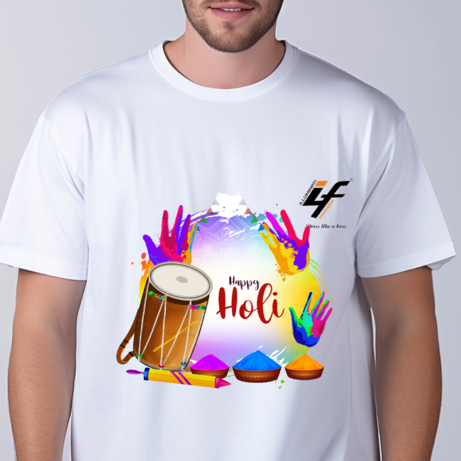 Holi T-shirt for Women by ILLUMINATI FASHION